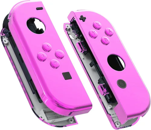 Vista 21 de eXtremeRate DIY Replacement Shell Buttons for Nintendo Switch & Switch OLED, Blue Soft Touch Custom Housing Case with Full Set Button for Joycon
