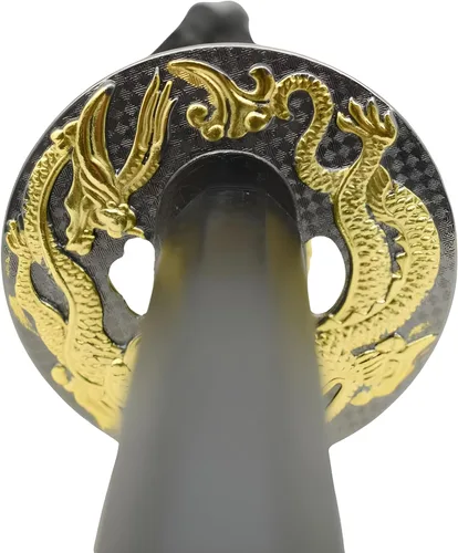 Vista 5 de Snake Eye Tactical Clásica - Espada samurái Katana de dos tonos con soporte de exhibición
