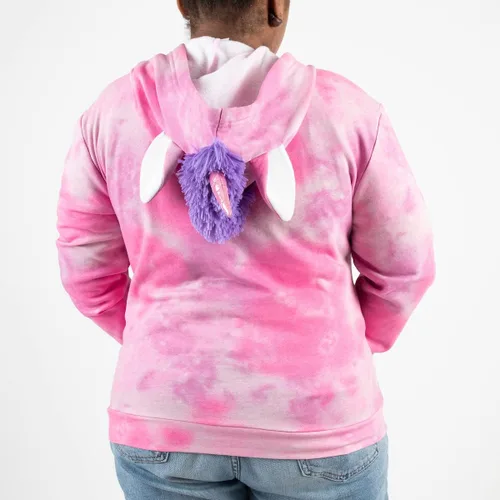 Vista 5 de Bioworld Squishmallows Lola The Unicorn Juniors - Sudadera con capucha rosa para mujer, Rosado