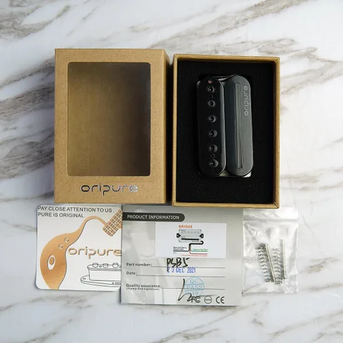 Vista 8 de Oripure Pastillas Humbucker Alnico 5 para Guitarra Pastilla de Puente Hot Dual Rail y Postes de Tornillo
