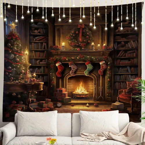 Vista 65 de Shrahala Modern Abstract Artwork Wall Tapestry, Orange Black Beige Wall Hanging Large Tapestry Decoration Polyester Fiber White Hem Around for Dorm