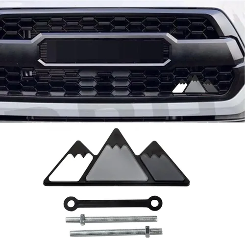 Vista 8 de TRD - Insignia decorativa de rejilla tricolor, emblema de diamante, compatible con Toyota 4Runner Tacoma Tundra y otras rejillas de malla o rejilla