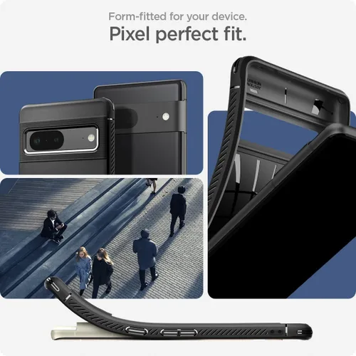 Vista 4 de Spigen Rugged Armor - Funda compatible con Google Pixel 7, color negro mate