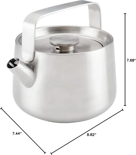 Vista 11 de KitchenAid Teteras de Acero Inoxidable con Silbido, 1.8 Litros - Acero Inoxidable Cepillado