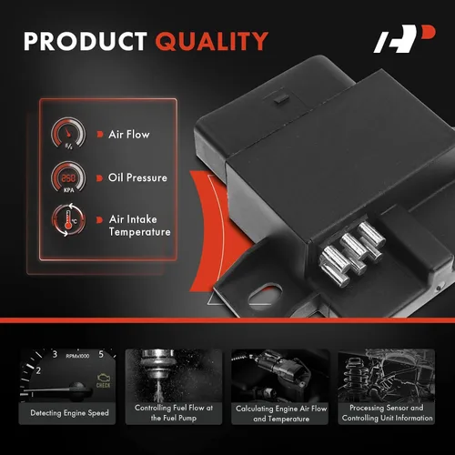 Vista 4 de A-Premium Módulo de control de inyección de combustible compatible con Audi Para A4 Quattro 2007-2009, A6 2009-2011, 2.0L 3.2L, Reemplazar #