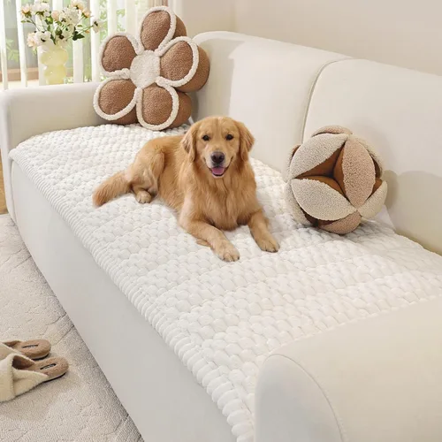 Vista 10 de OstepDecor Funda de sofá para perros, funda de sofá lavable antideslizante para mascotas, funda de sofá suave para sofá, sofá biplaza y seccional