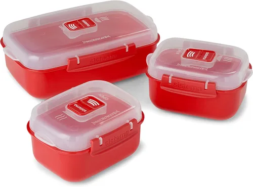 Vista 2 de Sistema 1153 Microondas Heat & Eat, rojo