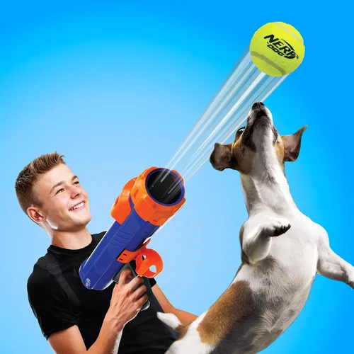 Vista 3 de Nerf Dog Lanzador de pelotas de tenis para perros, juguete para perros
