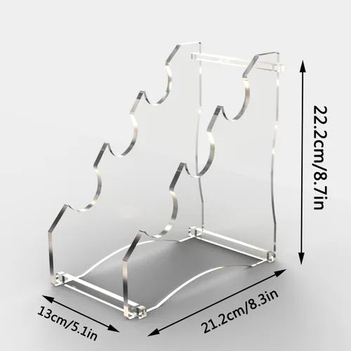Vista 2 de WANLIAN Soporte de exhibición de sable de luz, soporte de sable de luz acrílico de escritorio para sable de luz, coleccionables de espada