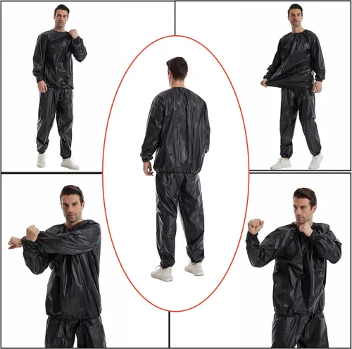Vista 4 de DawnBreak Sauna Sweat Suit for Women/Men Exercise Weight Loss Gym Fitness Workout