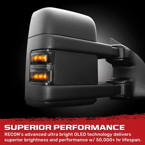 Vista 5 de Recon Kit de lentes ahumadas con espejo LED 264140BK