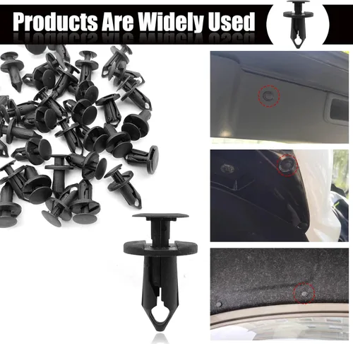 Vista 7 de 20 clips de empuje de remaches para guardabarros, remaches de cuerpo ATV compatibles con Honda Ranger RZR 800 900 Sportsman XP 850 Suzuki Kawasaki