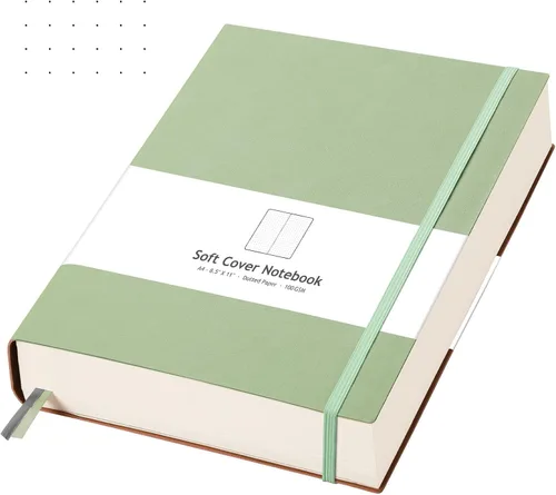 Vista 16 de AHGXG Cuaderno de papel cuadriculado - Cuaderno de papel de cuadrícula tamaño A4 grande 8.5''×11'', 320 páginas de diario grueso, papel cuadriculado