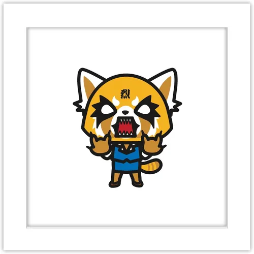 Vista 10 de Trends International Gallery Pops Sanrio Aggretsuko - Póster de pared de Rage Retsuko, 12.00 x 12.00 pulgadas, versión de marco negro