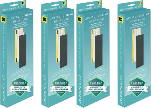 Vista 7 de GermGuardian Filter B True HEPA Pure - Filtro purificador de aire auténtico, elimina el 99.97% de los contaminantes, humo de incendios forestales