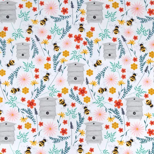 Vista 10 de Hobby Lobby Bee Gnomes - Tela de algodón calicó, 1 yarda Tela precortada para ropa, artículos para el hogar y accesorios