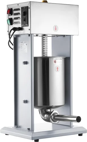 Vista 9 de VEVOR Relleno eléctrico de salchichas, relleno vertical de carne de 22 10l
