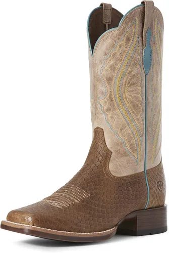 Vista 9 de Ariat - Botas redondas con diseño de Patriot Broche de jengibre/ojos azules bebé