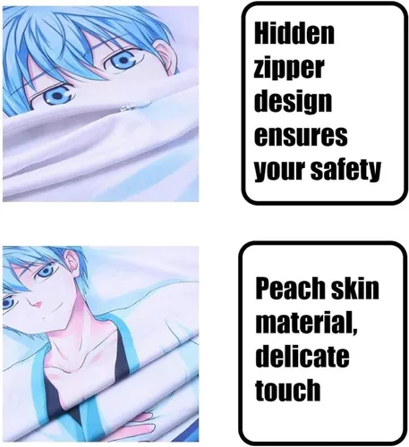 Vista 5 de Funda de almohada de Anime Games Dakimakura Genshin Impact Razor Home Bedding DIY Cojín personalizado para abrazar funda de almohada corporal 60 x