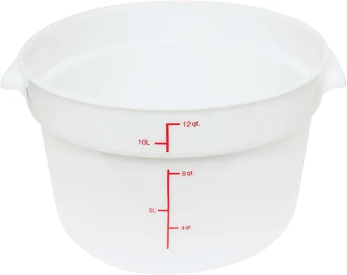Vista 11 de TrueCraftware Tapa redonda blanca de 1 cuarto para contenedor redondo de polipropileno para almacenamiento de alimentos, 1 pieza (tapa de 1 cuarto)