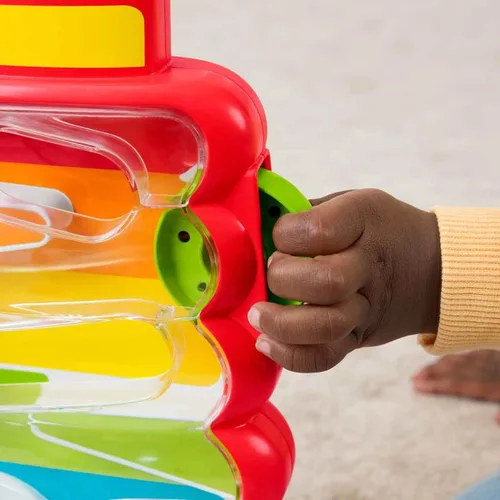 Vista 3 de Fisher-Price Juguete para bebé y niño pequeño Rock-a-Stack, actividad de caída de monedas para el juego de desarrollo de bebés de 9+ meses