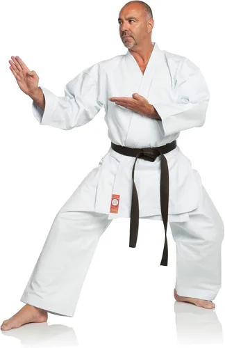 Vista 3 de Ronin Shiai Red Label Pesado Karate Gi 14 oz de lona cepillada, corte torneo, uniforme de artes marciales