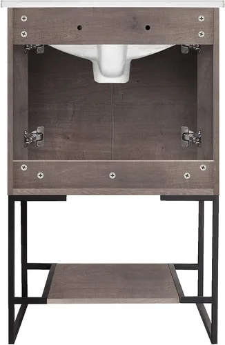 Vista 9 de Mueble de baño URBANIA VANITY con 2 puertas, estante y lavabo