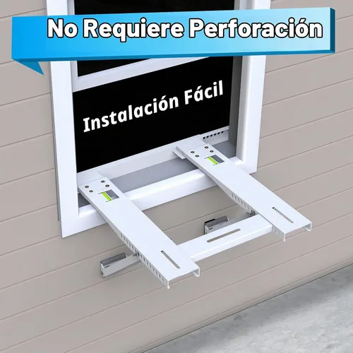 Vista 7 de Air Jade - Soporte de aire acondicionado para ventana, sin taladro, hasta 200 libras
