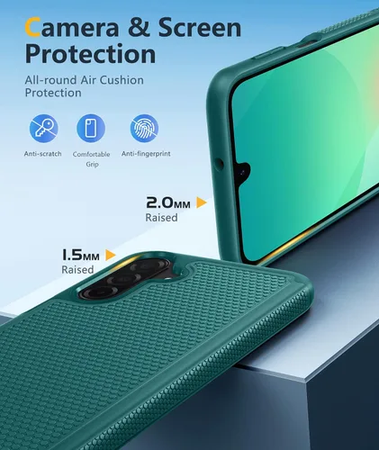 Vista 323 de FNTCASE Funda para iPhone 17 Pro: Fundas delgadas translúcidas de color azul claro compatibles con MagSafe, protección completa de la cámara