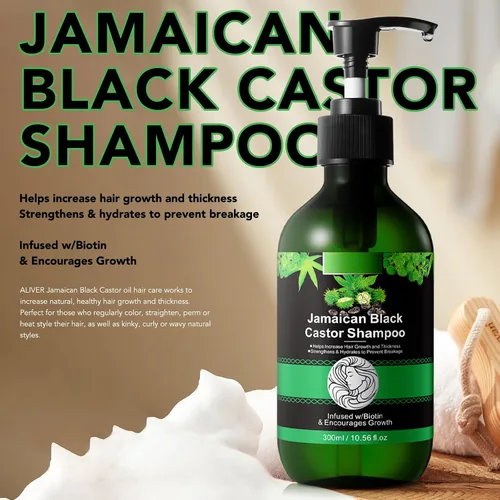 Vista 3 de Jamaican Pure - Champú de aceite de ricino negro prensado en frío y set de crecimiento, 10.56 onzas líquidas fortalece y restaura, champú