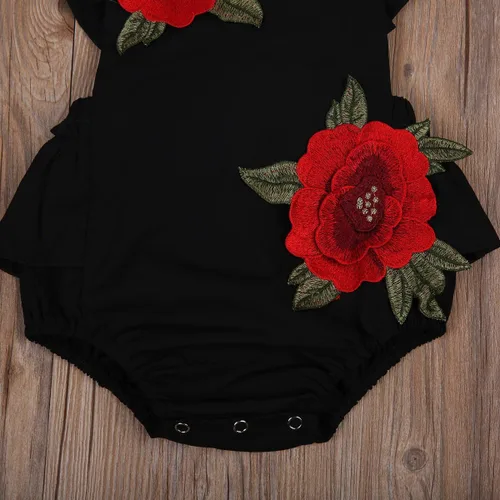 Vista 4 de Enterizo para bebés y niñas recién nacidas, ropa floral para niños, traje de verano