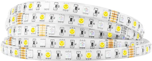 Vista 18 de BTF-LIGHTING 5050 RGBW RGB+Blanco Cálido(2700K-3000K) 4 colores en 1 tira de luz LED DC12V 5m 16.4 pies 60LED/m Multicolor IP30 Blanca 12mm PCB