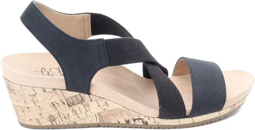 Vista 2 de LifeStride Sandalias de cuña Mexico para mujer