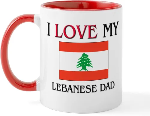 Vista 60 de CafePress #1 - Taza de café de cerámica libanesa de 11 oz (11.0 fl oz)
