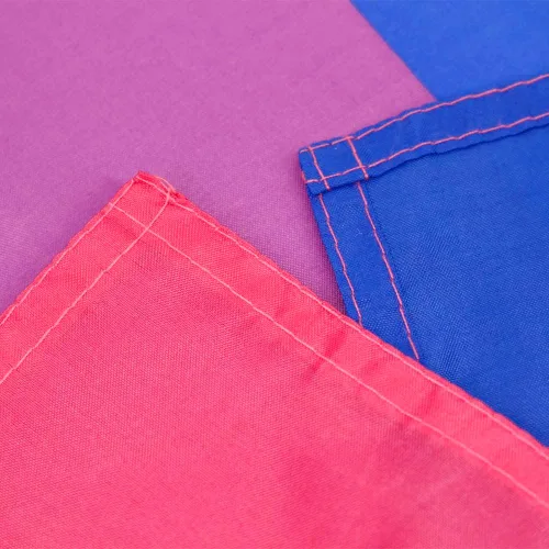 Vista 4 de Flaglink Bandera de orgullo bisexual de 3 x 5 pies - Banner de arcoíris bi