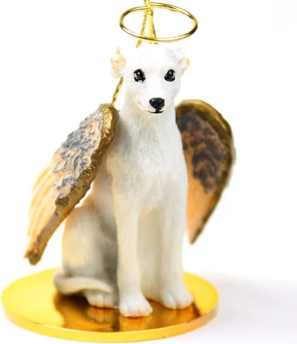 Vista 60 de Conversation Concepts Adorno navideño: Chihuahua, pelo largo 19-Dorado