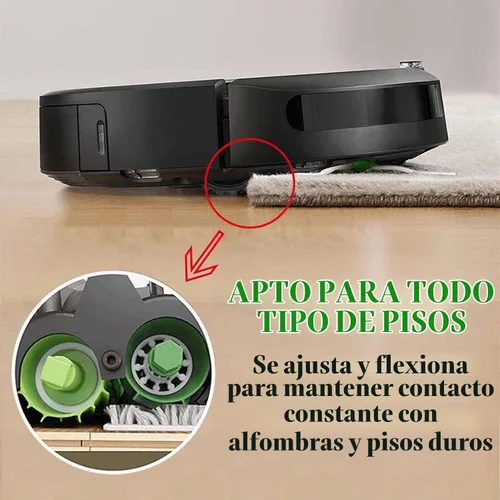 Vista 5 de Pinceles de rodillo de repuesto para iRobot Roomba i e j
