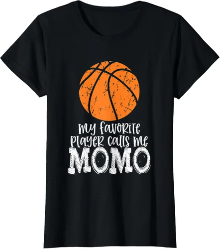 Vista 6 de Womens Basketball MOMO Top Favorite Player Calls Me T-Shirt