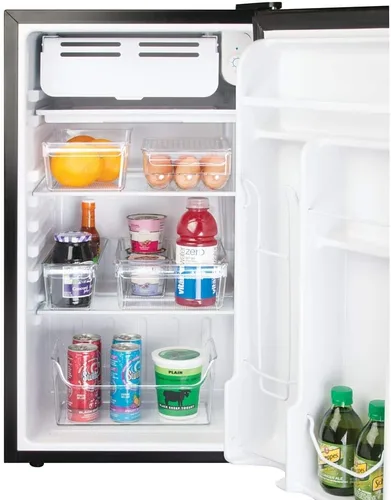 Vista 7 de iDesign Linus - Organizador de plástico para nevera y congelador con asa, recipiente transparente para alimentos, bebidas, organización de productos
