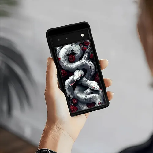 Vista 617 de Compatible con Google Pixel 4A 5G Mobile Case Creative Acrylic Panel trasero Silicona Protección Grip especialmente diseñado para Google Pixel 4A 5G