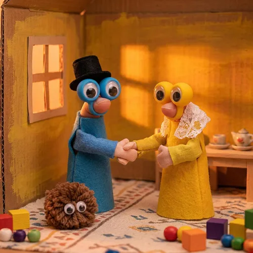 Vista 6 de 3 Otters Marionetas de dedo para niños pequeños, anillos Googly Eye On para niños, recuerdos de fiesta, premios escolares, bolsas de regalo