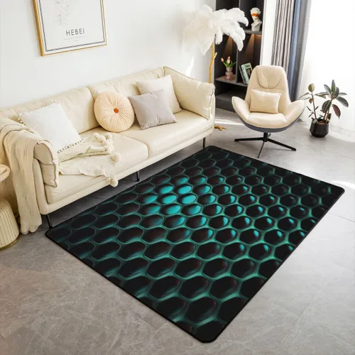Vista 43 de Feelyou Tapete de jacquard para interiores para niños y niñas, 3 x 5, patrón floral, alfombra de sala de estar, alfombra de decoración floral ultra