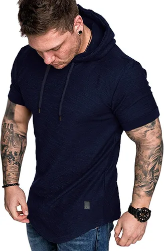 Vista 14 de Lexiart Sudadera deportiva con capucha para hombre, color liso, forro polar