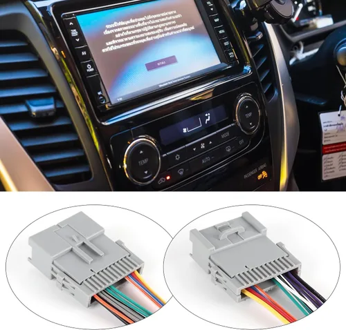 Vista 6 de RED WOLF Arnés de cableado de estéreo Compatible con 2002-2008 GMC Envoy Sierra Chevy Silverado Impala Adaptador de cable de radio de estéreo