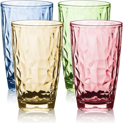 Vista 11 de Topsky Vasos de plástico reutilizables, a prueba de roturas, vasos de plástico irrompibles, vasos de vino acrílicos para bebidas en el hogar, picnic