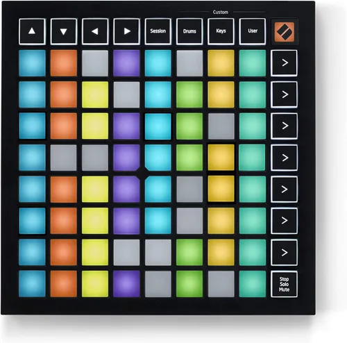 Vista 10 de Novation Launchpad Pro MK3, controlador MIDI de 64 cuadrículas y secuenciador para Ableton Live, Logic Pro y hardware, 64 almohadillas RGB