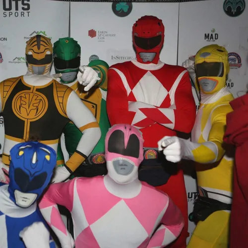 Vista 5 de Morphsuits Disfraz de Power Ranger para adulto, disfraz de Power Rangers para hombres adultos, disfraz de Power Ranger para mujer adulta
