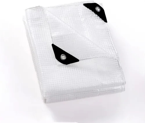 Vista 13 de GUARD SHIELD Lona blanca transparente resistente de 20 x 40 pies, impermeable, jardín al aire libre, cubierta de polietileno resistente a los rayos