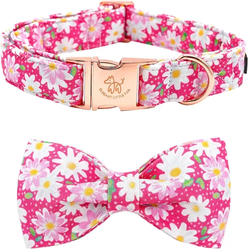 Vista 20 de Elegant little tail Independence - Collar patriótico para mascotas con pajarita para mascotas del 4 de julio de algodón suave para mascotas