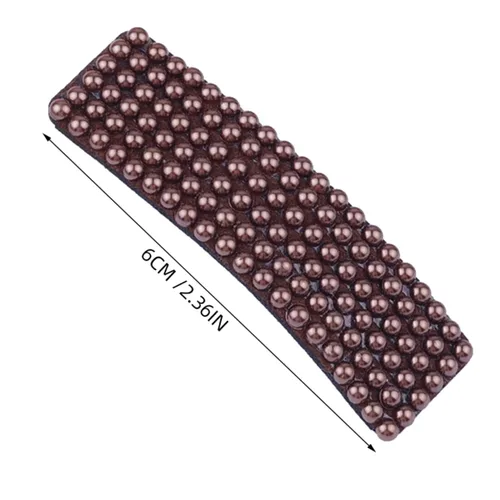 Vista 5 de 4 unids pinza de pelo perla pelo barettes mujeres horquilla de pelo moda pinzas simple perlado rubor
